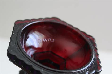 Vintage Cape Cod Ruby Red Glass Vase Made By Fostoria For Avon