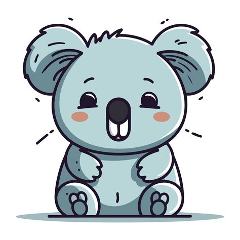 Cute Cartoon Koala Vector Illustration Of A Cute Koala 33322745