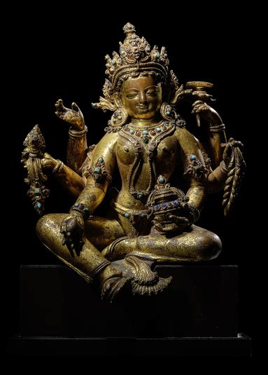 Vasudhara Buddhist Deity 1 Face 6 Hands Himalayan Art