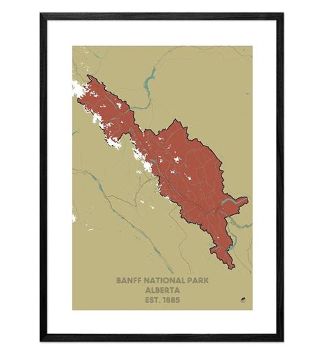 Map Of Banff National Park Printable