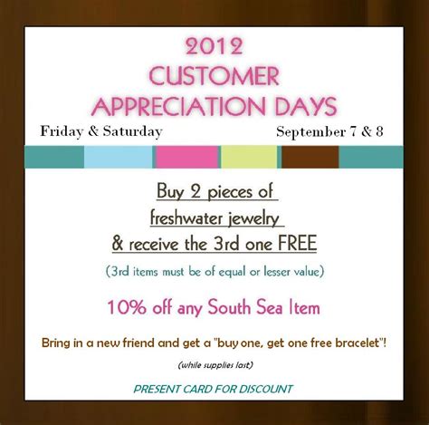 Customer Appreciation Days Flyer – Simply Marcella