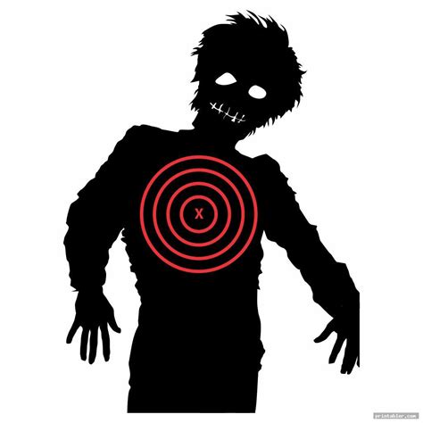 Zombie Targets Printable