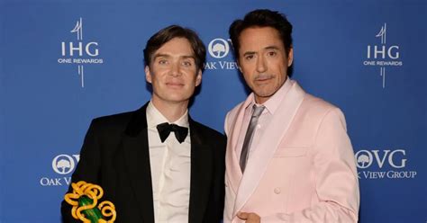 Robert Downey Jr Jokes And Holds Hands With Cillian Murphy