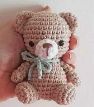 PATRÓN GRATIS Osito amigurumi paso a paso Crochetisimo Crochet