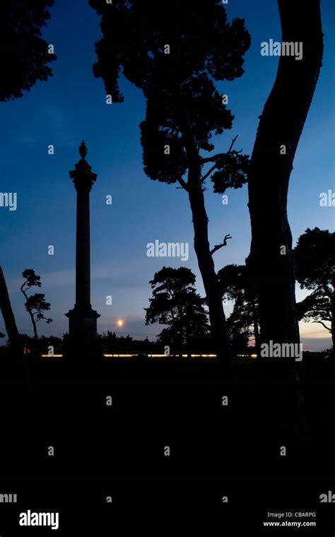 Dusk Elveden War Memorial Elveden Norfolk East Anglia England Uk