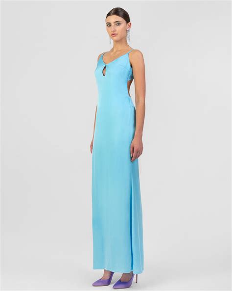 Aria Maxi Satin Dress Ciel Foreveryoung The Label