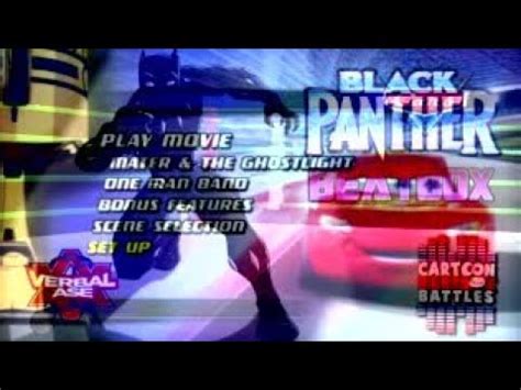 Cars 1 DVD Menu HQ Black Panther Beatbox Solo 3 Mashup Ravedj