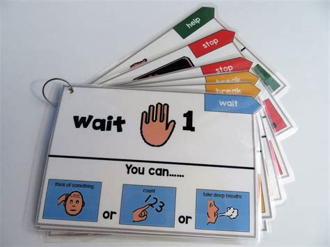 Self Regulating Key Ring With Visual Support Autism Teaching Autism