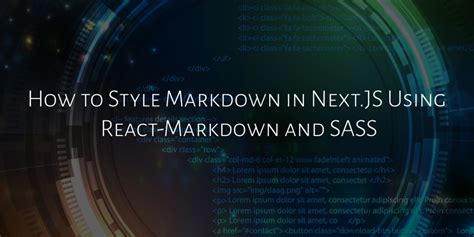 How To Style Markdown In Next Js Using React Markdown And Sass Dev