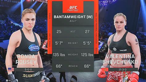 Strikeforce Ronda Rousey Vs 2015 Valentina Shevchenko EA Sports