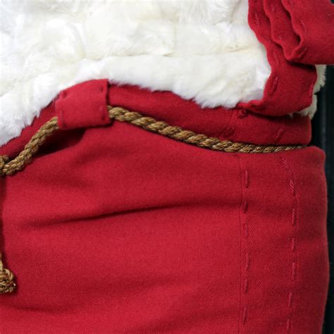 Huge Personalised Santa Sack Made From Real Wool And Huggable Faux Fur