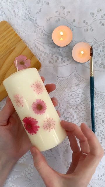 Flower Pressed Candles A Simple And Beautiful Diy Craft Idea