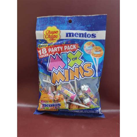 Jual Mentos Chupa Chups Permen Mix Of Minis Party Pack Gr Shopee