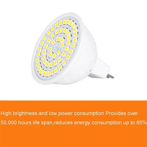 AMPOULE LED Lumière naturelle GU10 220V 72 LEDs Projecteurs LED Super