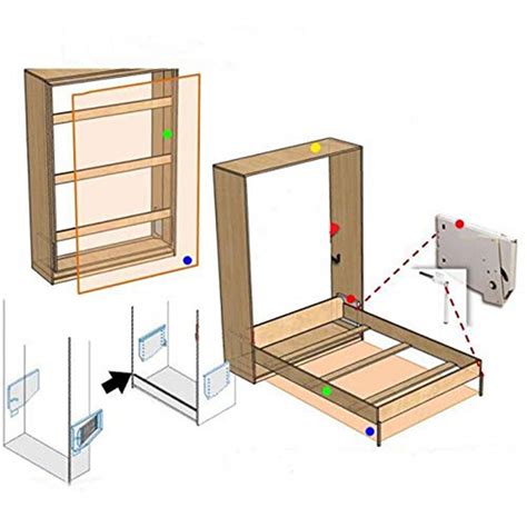 Sgohevn DIY Murphy Wall Bed Springs Mechanism Hardware Kit Heavy Duty