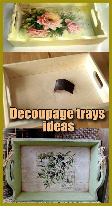 Decoupage Tray Ideas Inspiring Diy Tutorials