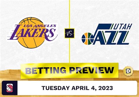 Lakers Vs Jazz Prediction And Odds Apr 4 2023