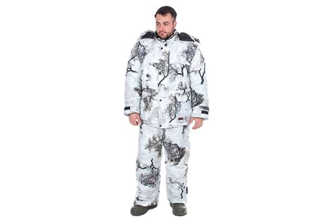 Зимний костюм HUNTSMAN Памир Белый Лес (кусты) Alova, НФ-00000223/44-46 ...