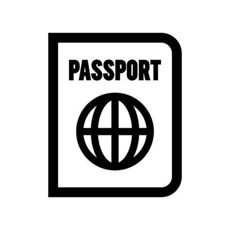 Premium Vector Passport Vector Icon Logo Isolated Illustration