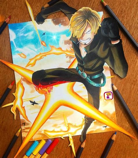 One piece: Sanji Diable Jambe mode by [fantom.arts] ! : r/manga