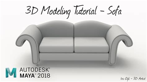 3D Modeling Tutorial Modeling Sofa In Autodesk Maya 2024 YouTube