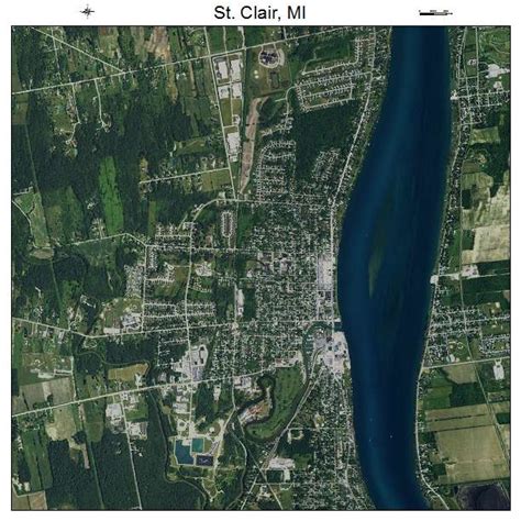 Aerial Photography Map Of St Clair Mi Michigan