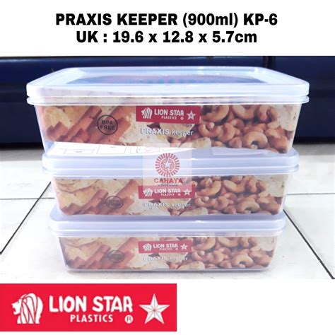 Jual Kotak Makan Lunch Box Praxis Keeper 900ml Kp 6 Lion Star Sealware