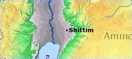 Map - Shittim - BibleBento.com