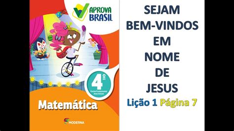 Aprova Brasil Matem Tica Ano Li O P Gina N Meros E