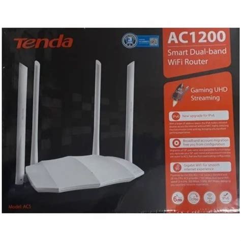 Wi Fi TENDA WIRELESS ROUTER DUAL BAND AC5 1200 MBPS 4 At Rs 1900 In Jaipur