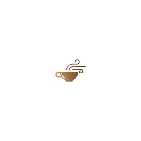 Coffee Cup Logo Vector Cafe Icon Caffeine Drink Abstract Vector