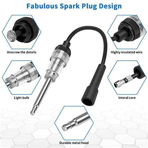 Snapklik Inline Spark Tester Engine Ignition Small Engine Plug