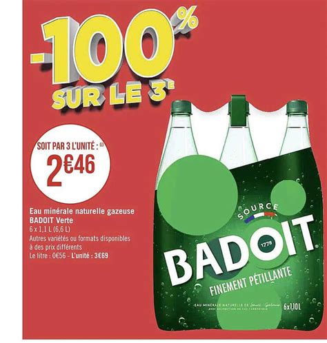 Offre Badoit Verte Chez Lidl