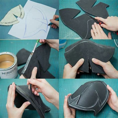 How To Make Pauldrons Out Of Eva Foam Foam Cosplay Cosplay Diy