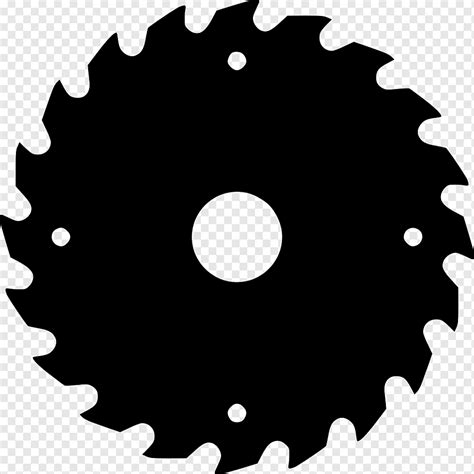 Circular Saw Blade Computer Icons Wood Board Black And White Tool