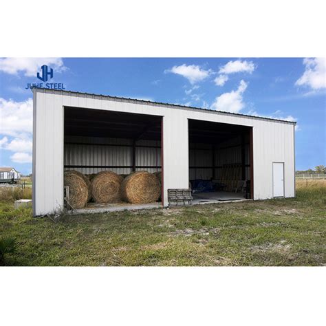 Sliding Door Prefabricated Goat Farm Shed With Design And Single Steel