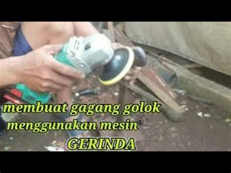 CARA MUDAH DAN CEPAT MEMBUAT GAGANG GOLOK MENGGUNAKAN MESIN AMPELAS