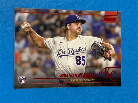 Topps Stadium Club Jonathan Heasley Rookie Red Foil Kansas