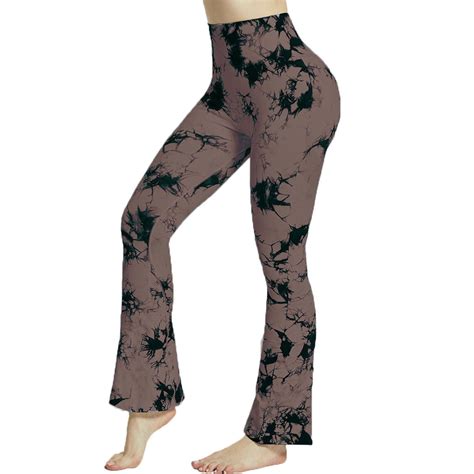 Qolati Flared Leggings For Women Soft High Waisted Tummy Control Booty