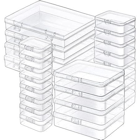 Amazon Goodma Pieces Mixed Sizes Rectangular Empty Mini Clear