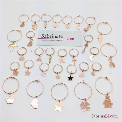 Mono Orecchino A Cerchio 1 5cm Argento 925 Oro Rosa Stella PoNaNa