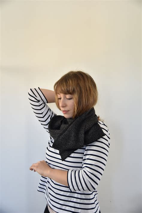 Grey Scarf Black Scarf Dark Grey Scarf Knit Scarf Scarves For Women