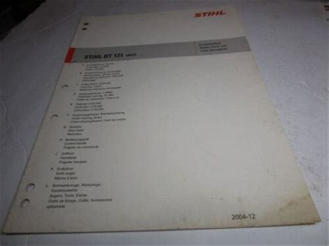 Stihl Bt 130 Parts Diagram