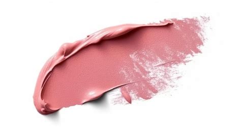 Premium Ai Image Lipstick Smear Smudge Swatch Isolated On White