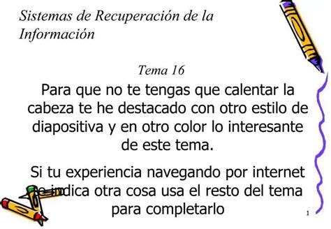 Ppt Sistemas De Recuperaci N De La Informaci N Powerpoint