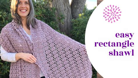 Easy Rectangle Shawl Crochet Video Tutorial For The Littorina Shawl