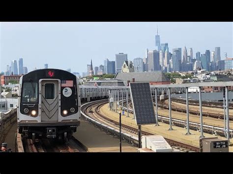 MTA SUBWAY: R160 G trains arriving and departing Smith-9th Streets ...