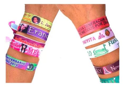 Pulseras Personalizadas Sublimadas Xv Fiesta Piezas Mercadolibre