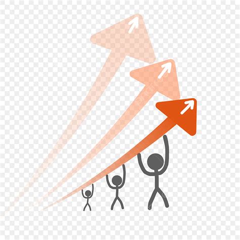 Ppt Element Png Picture Trend Ppt Element Illustration Red Arrow