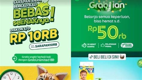 10 Kode Promo Grab Hari Ini 2 Januari 2023 Diskon GrabFood Rp 90 Ribu